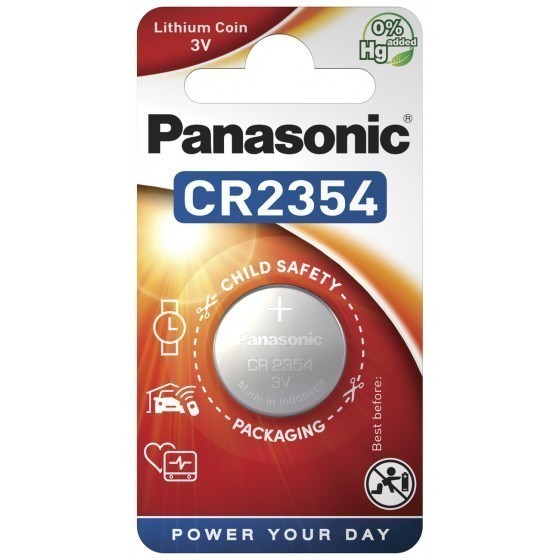 Panasonic CR2354 Lithium Batterie mit Vertiefung am Minuspol, Blister
