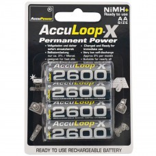 AccuPower AccuLoop-X Permanent Power AA/Mignon 4-Blister Ni-MH 2600mAh