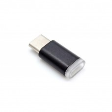 Adapter von USB Type C auf Micro-USB schwarz