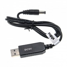 Anschlusskabel USB auf Hohlstecker 5,5 x 2,5mm, 5V / 2A zu 9V / 0.9A