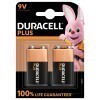 Duracell Plus 9 Volt/6LR61 Batterie 2-Pack