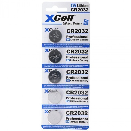 CR2032 Lithium coin cell 5pcs