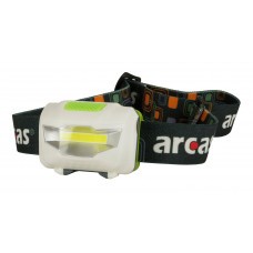 Arcas 3 Watt LED headlight 4 functions, 120 lumens incl. 3x AAA batteries