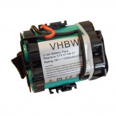 VHBW Battery for Gardena R40Li, R70Li, Husqvarna Automower 305, 308, 1500mAh
