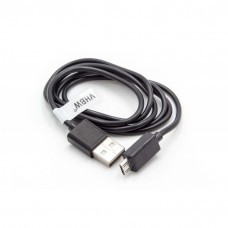 Micro-USB charging and synchronisation cable, 1.0 metre, black