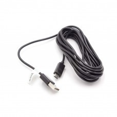 Micro-USB charging and synchronisation cable, 3.0 metres, black
