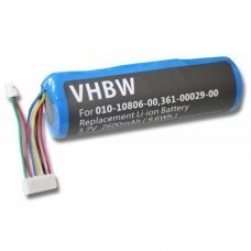 VHBW Extended battery for Garmin DC20, DC30, DC40, 2600mAh