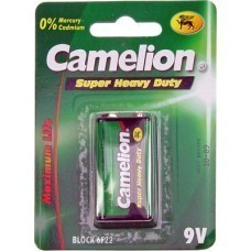 Camelion 6F22 Zinc Carbon 9V Block