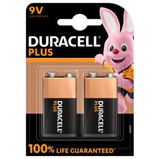Duracell Plus 9 Volt/6LR61 Battery 2-Pack