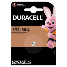 Duracell button cell 392, 384, V392, V384, AG3, SR41, SR41W, L736F, LR41