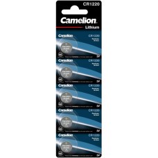 Camelion CR1220 Lithium 3V Button Battery 5-Saver Set