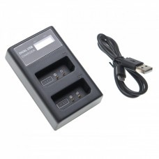 USB Battery Charger for Canon Battery LP-E10 with Display