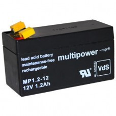 Multipower MP1.2-12 lead acid battery, 12Volt