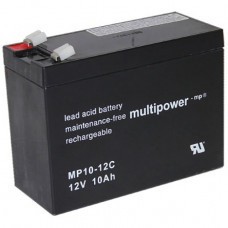 Multipower MP10-12C lead battery 12Volt