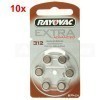 Rayovac Extra HA312, PR41, 4607 hearing aid battery 60 pcs.