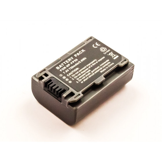 Batterie AccuPower pour Sony NP-FP50, série DCR-HC