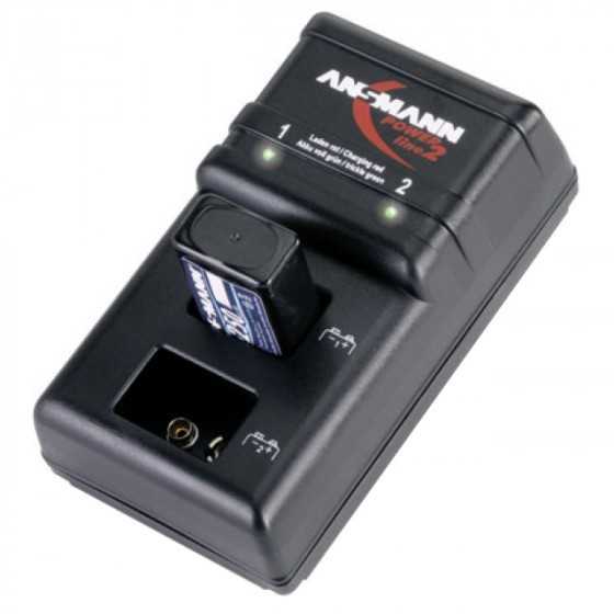 Chargeur Ansmann PowerLine2 9V pour NiMH, NiCd