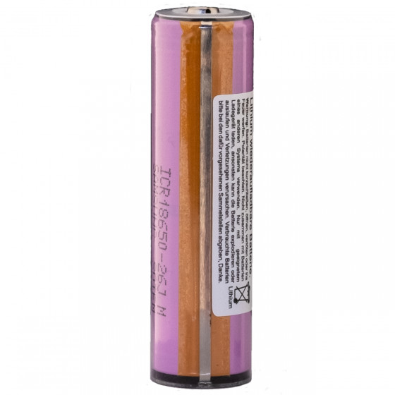 Samsung ICR18650-26F Batterie Li-ion surélevée, protégée par un circuit imprimé