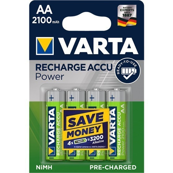 Paquet de 4 rechargeables Varta 56706 Longlife AA / Mignon Ready2Use