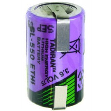 Tadiran SL550 / T 1 / 2AA Batterie au lithium avec patte à souder en forme de U
