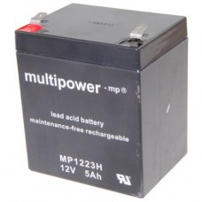 Batterie plomb Multipower MP1223H, haute capacité de courant 12V 5Ah