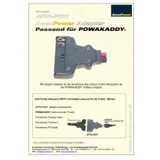 Adaptateur AccuPower adapté à Powakaddy