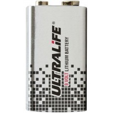 Batterie au lithium Ultralife de 9 volts, U9VL, U9VL-J