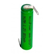 Batterie AccuPower Flat Top NiMH 1,2 V AAA / Micro avec cosse à souder en forme de Z