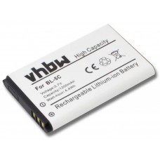 Batterie VHBW pour Nokia comme BL-5C, 1200mAh