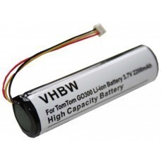 Batterie étendue VHBW adaptée pour TomTom GO 300, 2600mAh