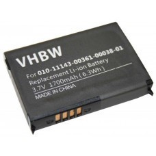 Batterie VHBW pour Garmin Nüvi 500, 550, 1700mAh