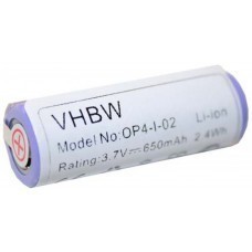 Batterie VHBW pour Philips HS8420, 3.7V, Li-Ion, 650mAh