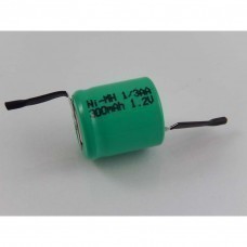 Batterie VHBW 1 / 3AA avec cosse à souder en forme de Z, NiMH, 1,2V, 300mAh