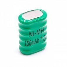 Batterie NiMH VHBW 6 / V150H, pile bouton rechargeable, 7,2 V, 150 mAh