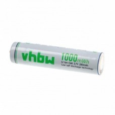 Pile VHBW AAA, rechargeable, 280 mAh, 3,7 V, Li-Ion