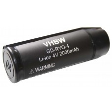 Batterie VHBW pour Ryobi TEK4, 4V, Li-Ion, 2000mAh