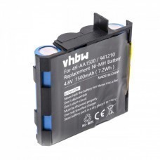 Batterie VHBW pour Compex Energy, Edge, Fit, 4.8V, NiMH, 1500mAh