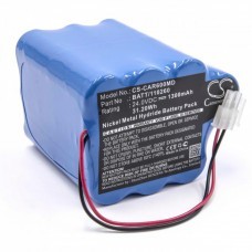 Batterie pour Cardioline ECG Delta 60, Plus, 24V, NiMH, 1300mAh