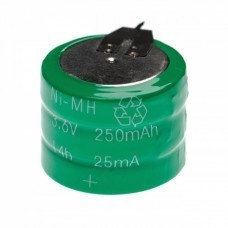 Batterie type 3 / V250H (3 cellules) avec 2 broches à souder, NiMH, 3,6 V, 250 mAh