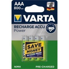 Paquet de 4 rechargeables Varta 56703 Longlife AAA / Micro Ready2Use