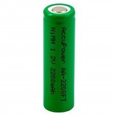 Batterie AccuPower Flat Top NiMH 1,2V AA dans une gaine en plastique