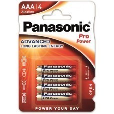 Paquet de 4 piles AAA / Micro / LR03 de Panasonic Pro Power