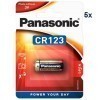 Paquet de 5 piles au lithium photo CR123A de Panasonic