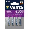 Paquet de 4 piles Varta Professional Lithium AAA / Micro