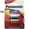 Paquet de 10 piles au lithium photo 6V Panasonic 2CR5
