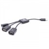 Câble adaptateur / concentrateur USB Type C vers 2x USB, 1x Micro USB