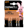 Ensemble de 4 piles Duracell Plus MN2400 AAA / Micro
