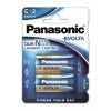 Paquet de 2 piles alcalines Panasonic EVOIA C / bébé