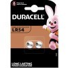 Duracell LR54, 8GA, V10GA, 189, 89, LR1130 pile bouton 2-pack