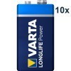 Paquet de 10 batteries Varta 4922 haute énergie 9 volts / 6F22